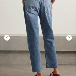 Re/Done Light Blue Straight Leg Jeans